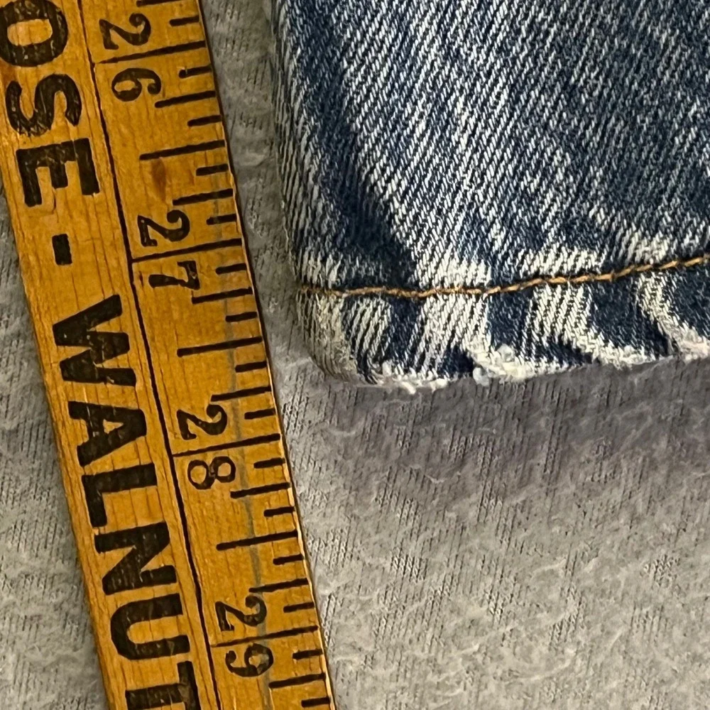 Vtg 90's Levi's 501 XX USA Made Distressed Fade Jeans Tagged 34x31 Fits 29x28